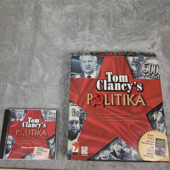 Tom Clancy's Politika Strategy Political Russia Big Box PC Mac Disc Windows 95‎ - Picture 1 of 6